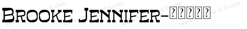 Brooke Jennifer字体转换